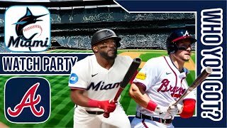 Miami Marlins vs Atlanta Braves | Live Play by Play & Reaction Stream 3D Sim | MLB 2024 Game 111