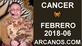 CANCER FEBRERO 2018-06-04 al 10 Feb 2018-Amor Solteros Parejas Dinero Trabajo-ARCANOS.COM