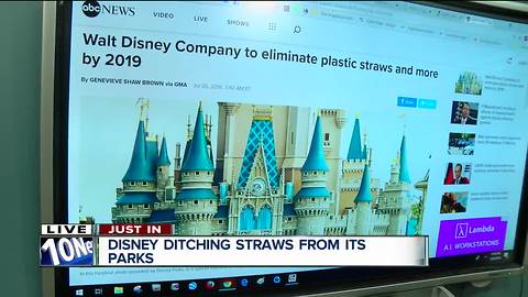 Disney will eliminate single-use plastic straws and other items by mid-2019