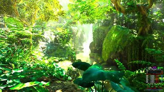 AMD 7700X 5550Mhz Unreal engine 5 Rain Forest