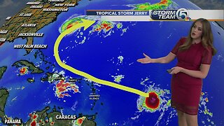 Tropical storm Jerry forms in the Atlantic; Imelda bringing heavy rains to Texas