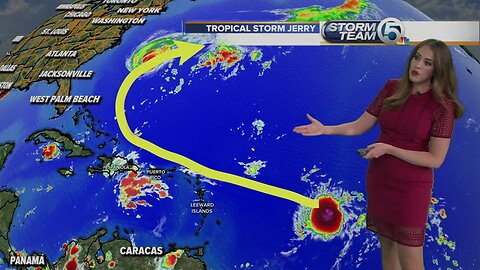 Tropical storm Jerry forms in the Atlantic; Imelda bringing heavy rains to Texas