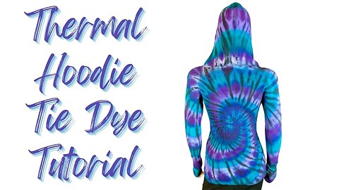 Tie-Dye Designs: Thickened Black Thermal Hoodie