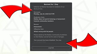 I got banned for what?!?