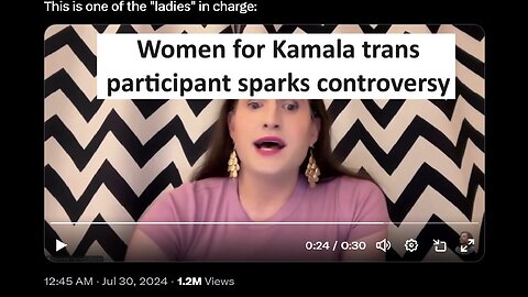 Kamala “Women for Kamala” trans participant sparks controversy