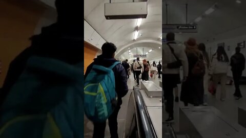 Disabled man plays guitar 🎸 on London under ground #london