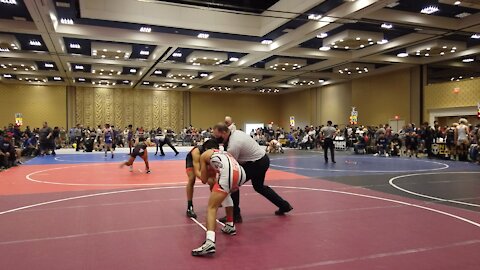 2021 Freakshow Nationals U18 Elite 132lbs - EJ Parco vs Keenan Bejar