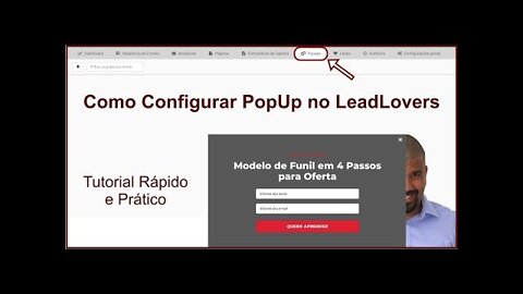 PopUp de Captura do LeadLovers: Como Configurar Rapidamente (Novo Recurso)