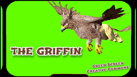 GRIFFIN animation Green Screen. Video chromakey on the GREEN SCREEN.