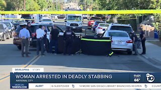 Woman arrested in deadly National City stabbing