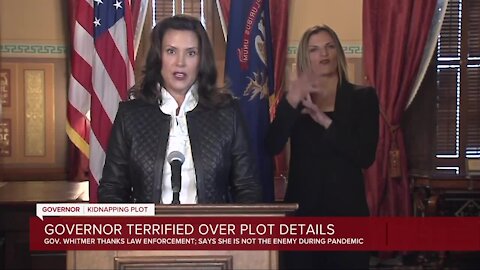 Whitmer blasts Trump for refusing to condemn hate groups, compares them to group in kidnapping plot