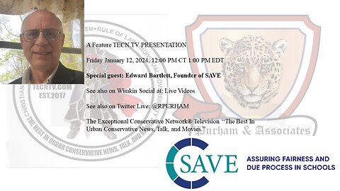 Special guest: Edward Bartlett, Founder of SAVE