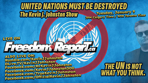 The United Nations Must BE DESTROYED Before They Kill us ALL!