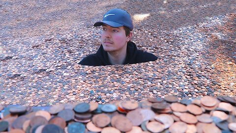 I Put Millions Of Pennies In My Friends Backyard| Mr Beast