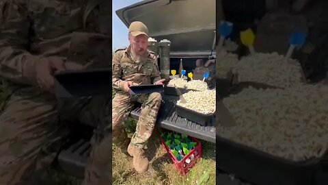 Ukrainian soldiers enjoying popcorn and coup at the same time.