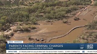 Parents of children swept away by floodwaters in Tonto Basin facing manslaughter, child abuse charges