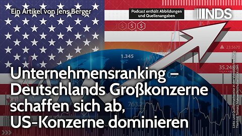 Unternehmensranking: Deutschlands Großkonzerne schaffen sich ab, US-Konzerne dominieren | Berger NDS