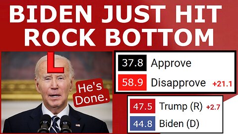IT'S SO JOEVER! - Biden's Approval Rating Hits NEW LOW as Election Season BEGINS