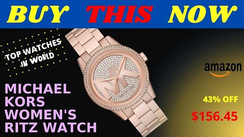 Top Watches 2022 Michael Kors Women's Ritz Stainless Steel Watch