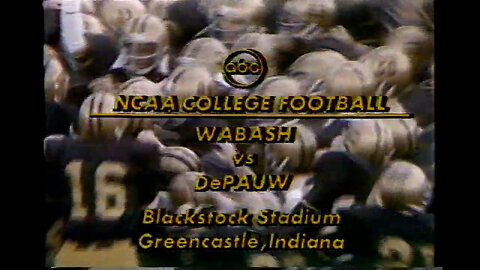 November 12, 1977 - Monon Bell Classic : Wabash College at DePauw University (Football)
