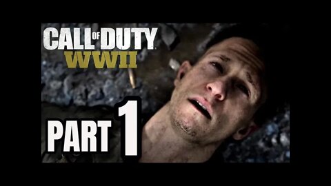 CALL OF DUTY WW2 Walkthrough Gameplay Part 1 - Normandy - Campaign Mission 1 (COD World War 2)
