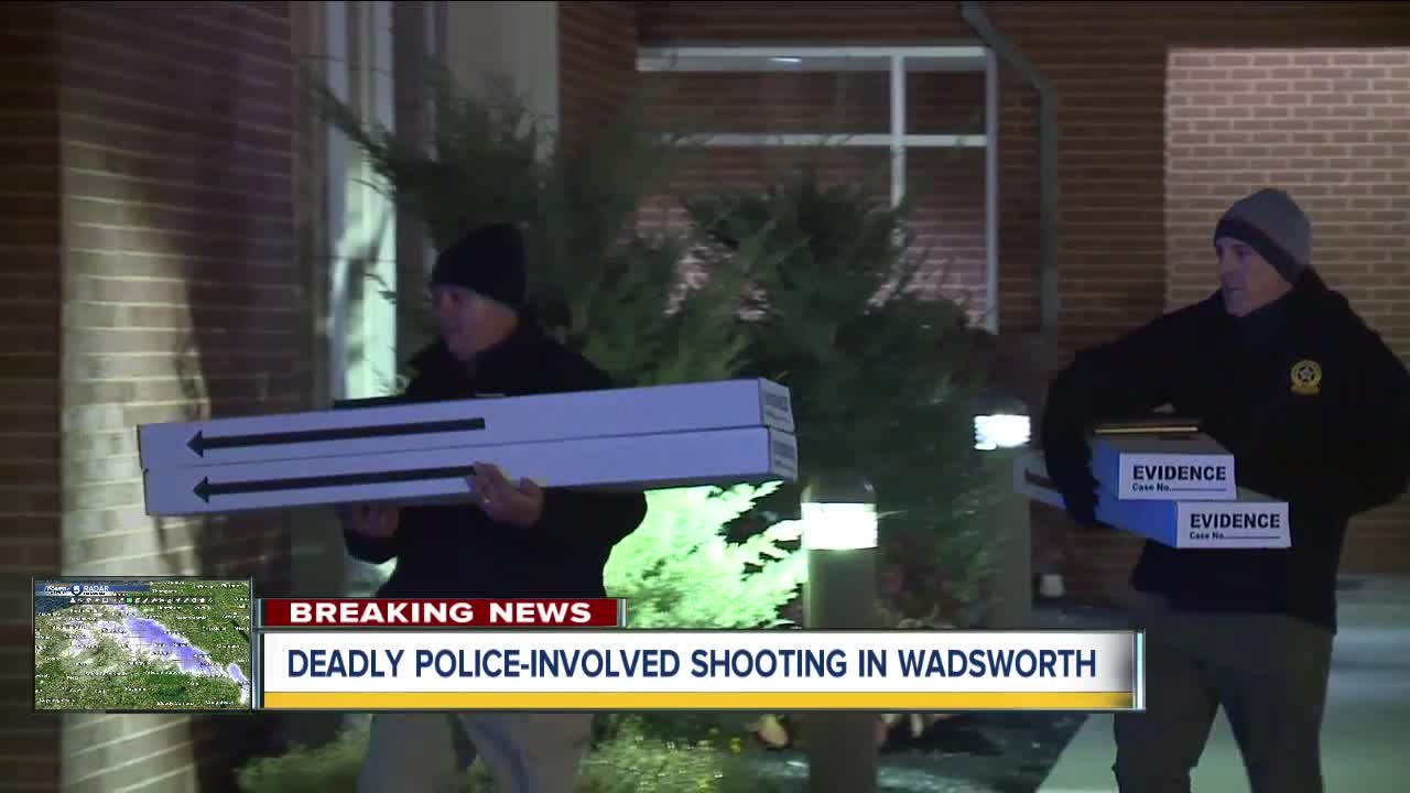 Deadly officer involved shooting in Wadsworth Police's parking lot