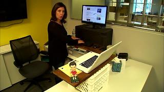This DIY standing desk cost absolutely nothing!