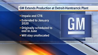GM extends production at Detroit-Hamtramck plant