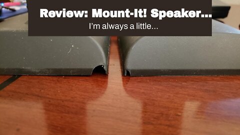 Review: Mount-It! Speaker Wall Mounts, Pair of Universal Side Clamping Bookshelf Speaker Mounti...