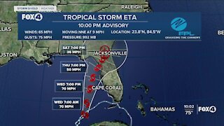 Tropical Storm Eta Update 11/10/20 10 PM