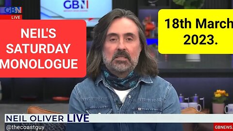 Neil Oliver's Saturday Monologue - 18th March 2023.