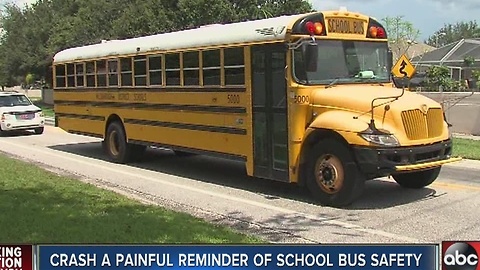 Crash a painful reminder of school bus safety