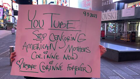 NYC Protest YouTube Stop Censoring American Mothers as First Amendment Reigns Supreme in Beloved USA