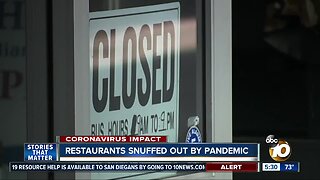 Restaurants close due to pandemic