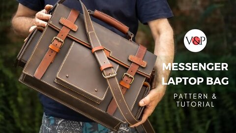 Messenger Laptop Bag, Tutorial & PDF Pattern (link in the description)