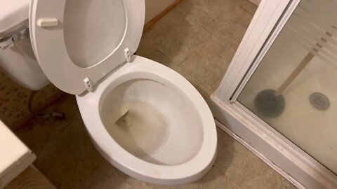 Man cleans toilet with bare hands!!!