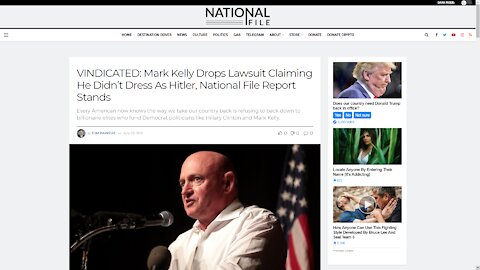 TRUTH MATTERS: Mark Kelly Drops Lawsuit Claiming He Didn't Dress As Hitler