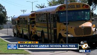 Battle over unpaid school bus fees