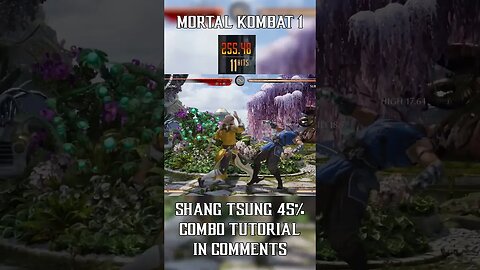 FULL SHANG TSUNG Combo Tutorial IN COMMENTS! #mk1 #combotutorial #shorts