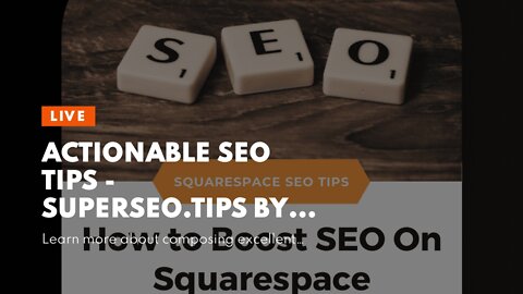 Actionable SEO Tips - SuperSEO.tips by Roberto Robles Fundamentals Explained