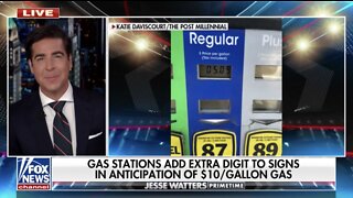 Jesse Watters includes reporting by The Post Millennial's Katie Daviscourt about how stations are prepping for $10/gallon gas