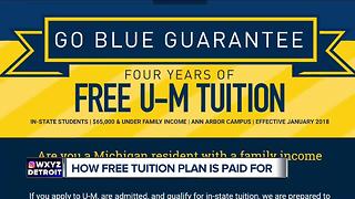 How the U of M is paying for it's free tuition program