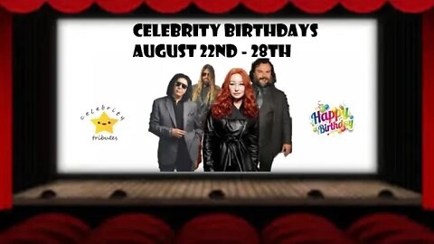 celebrity birthdays august 22nd - 28th - tori amos - gene simmons - jack black - dave chappelle