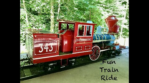 A Train Lover’s Delight riding Burke Lake Park’s Replica Train through the Park🚂