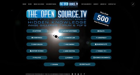 TheOpenSource.TV Website Meme Categories