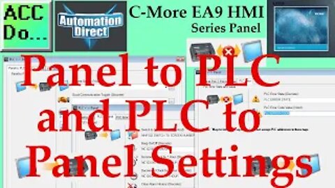 C-More EA9 HMI Series Panel to PLC and PLC to Panel Settings