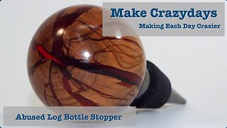 Abused Log Bottle Stopper