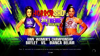 WWE Extreme Rules 2022 Bianca Belair vs Bayley in a Ladder match for the WWE Raw Women's Title