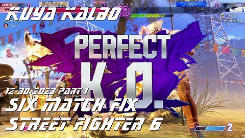 Kuya Kalbo Six Match Fix with Chun Li on Street Fighter 6 as Puyat 12-30-2023.