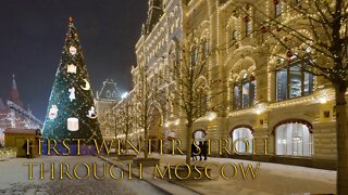 The First Winter Stroll through Moscow! John and Anton